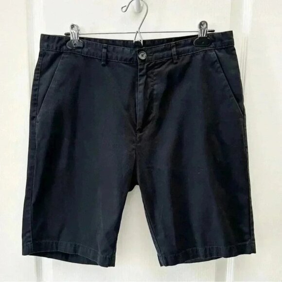 Calvin Klein Men’s Shorts Flat Front Chino Shorts 10” Inseam Black Size 32 - Picture 3 of 12